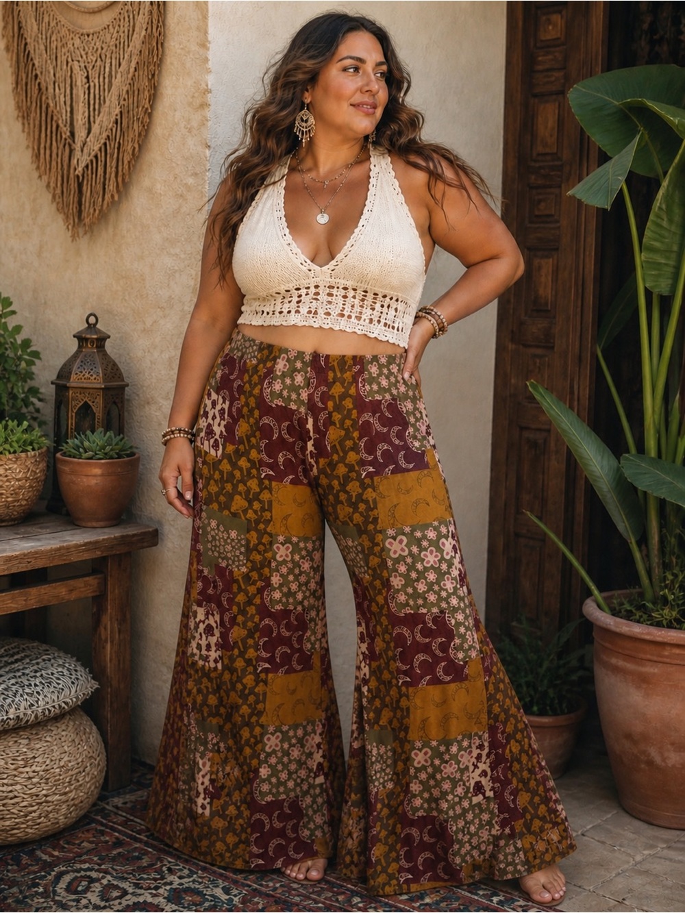 Earthbound Mushroom Pull-on Flare Pant